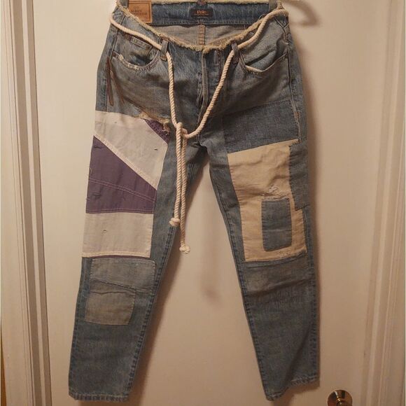 Polo Ralph Lauren Avery Boyfriend Patchwork Jeans - Picture 13 of 14